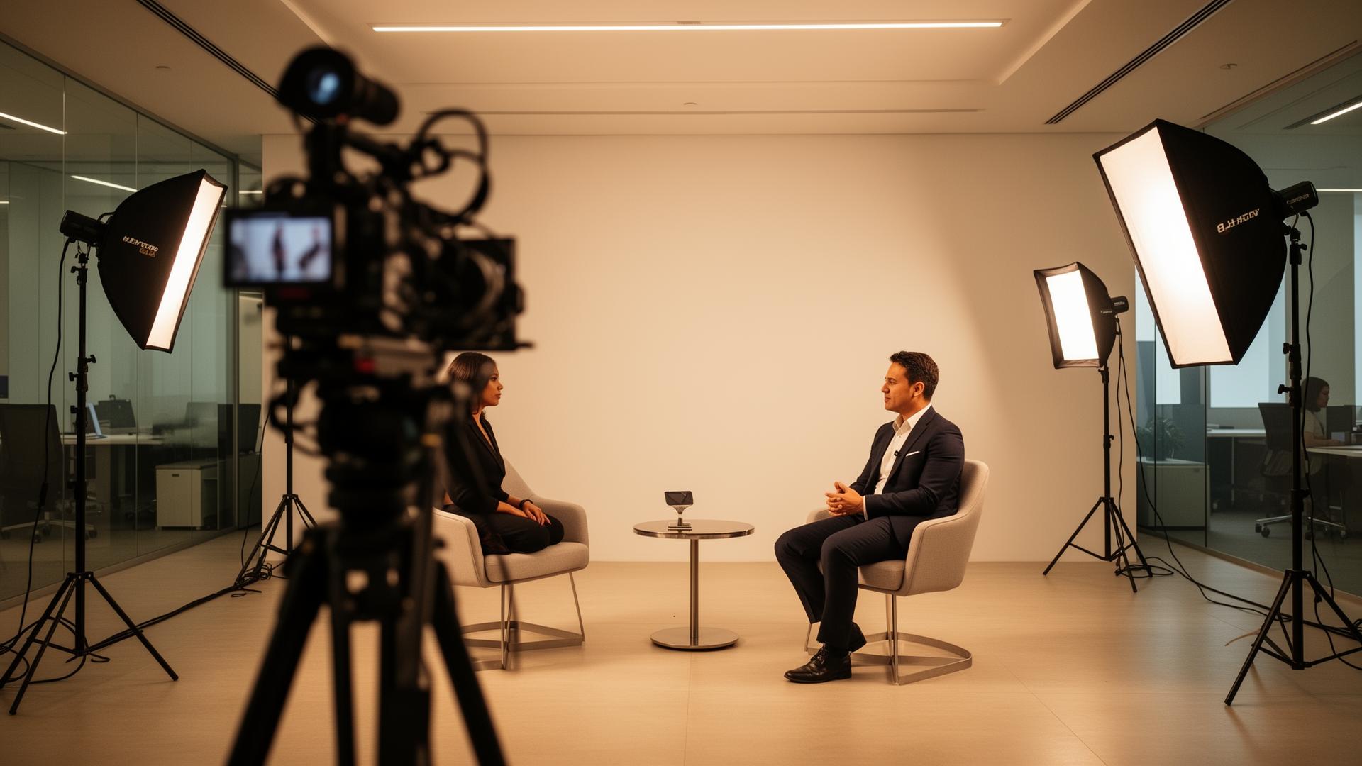 Coulisses d'un tournage interview corporate à Toulouse — Équipe BR Productions